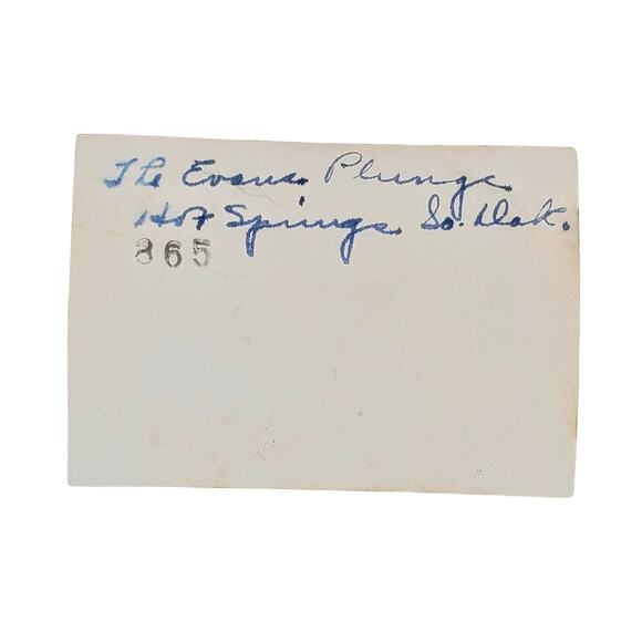 Vtg Man Takes Plunge in Hot Springs South Dakota Original Monochrome Photography - Picture 2 of 4